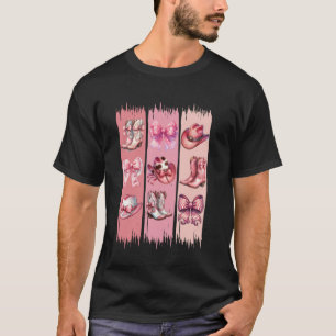 Pinselstrich Cowgirl Western Rodeo Cowgirl Kokette T-Shirt