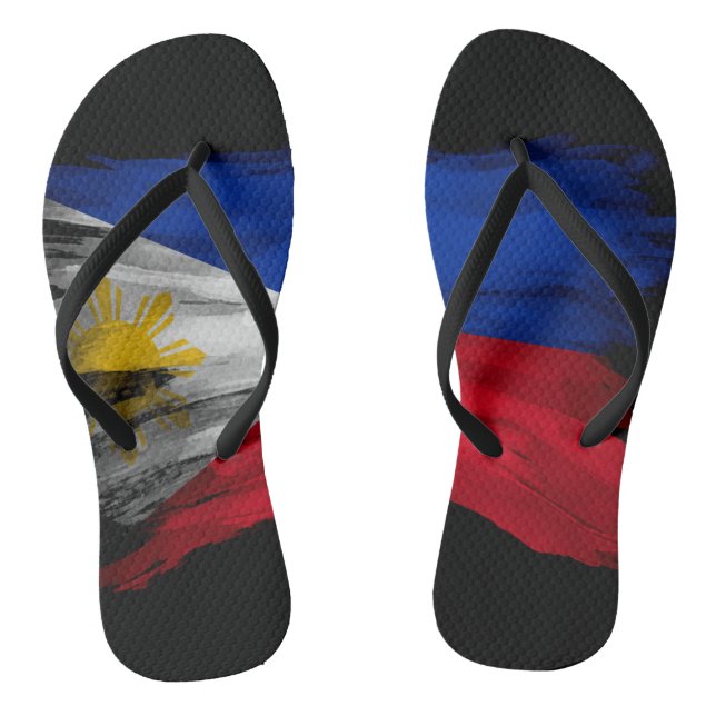 Pinselstrich der Philippinen, Nationalflagge Flip Flops (Fußbett)