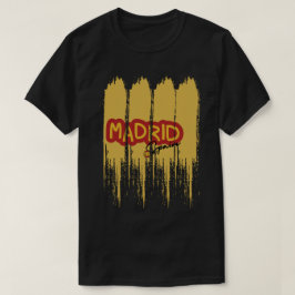 Pinselstrich Flüssiges Design Madrid T-Shirt