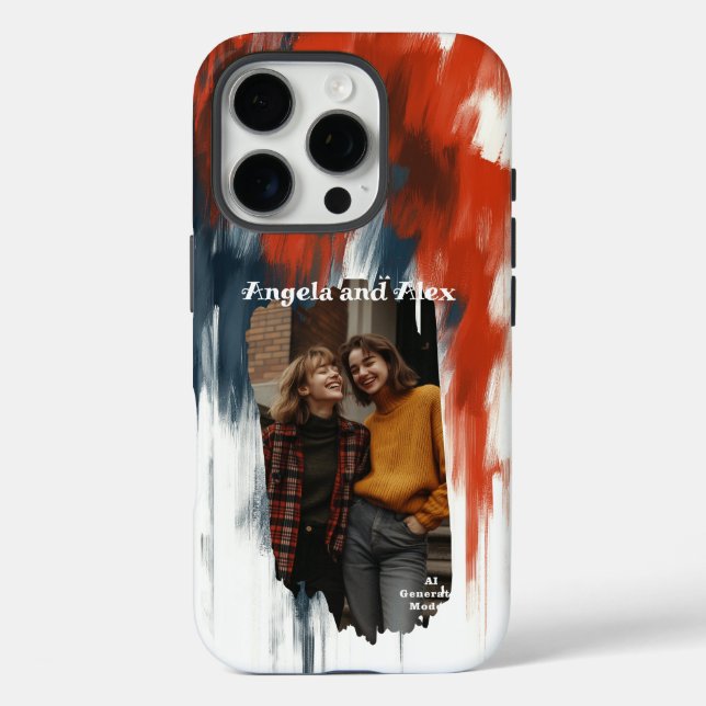 Pinselstrich Foto Case-Mate iPhone Hülle (Rückseite)