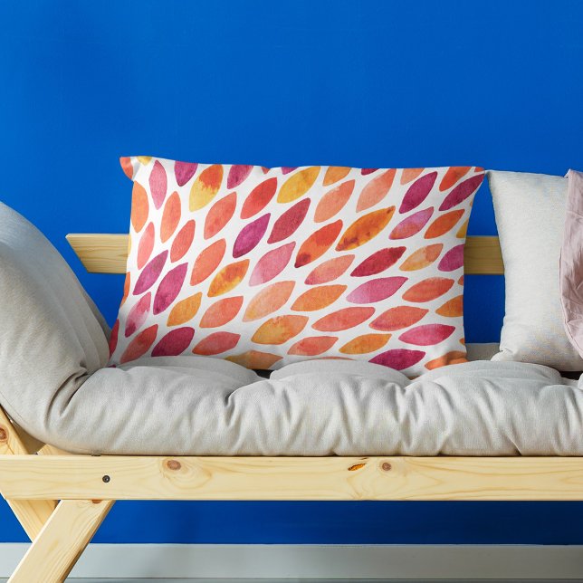 Pinselstrich, gelb und orange dekokissen (Von Creator hochgeladen)