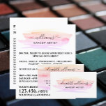 Pinselstrich in Aquarellfarbe, Make-up Artist Adve Flyer<br><div class="desc">Wasserfarben-Pinselstrich,  Make-up Artist Advertising-Flyer durch den Business Card Store.</div>