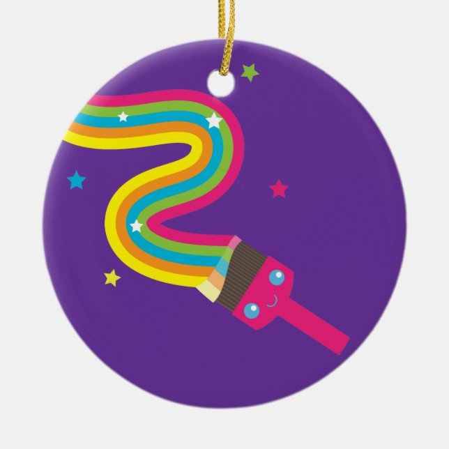 Pinselstrich Keramikornament (Vorne)