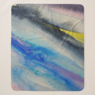 Pinselstrich, Malerei Abstrakte Aquarellfarbe Sherpadecke