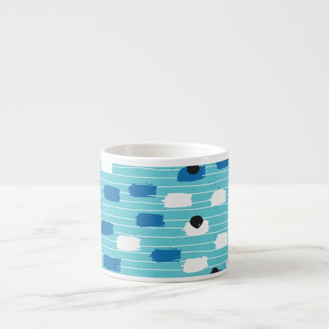 Pinselstrich nahtlos, handgezeichnet. espressotasse (Vorderseite)