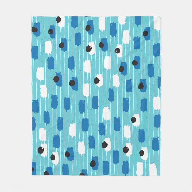 Pinselstrich nahtlos, handgezeichnet. fleecedecke (Vorderseite)