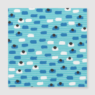 Pinselstrich nahtlos, handgezeichnet. magnetkarte