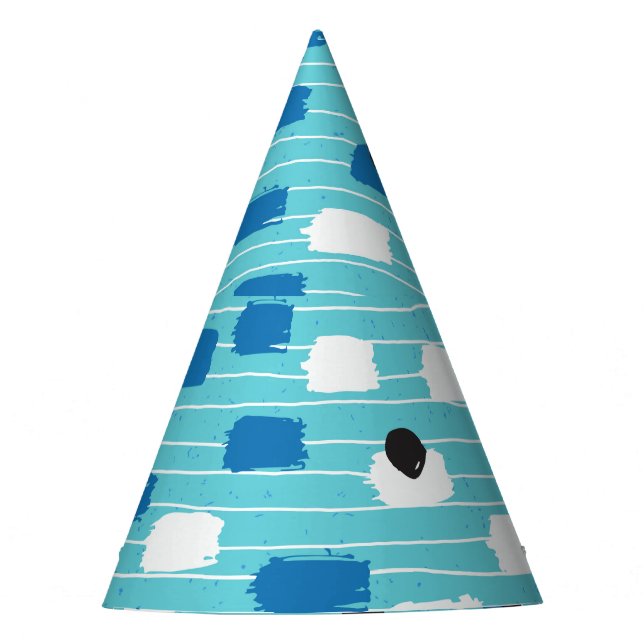 Pinselstrich nahtlos, handgezeichnet. partyhütchen (Vorderseite)