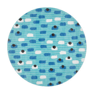 Pinselstrich nahtlos, handgezeichnet. schneidebrett