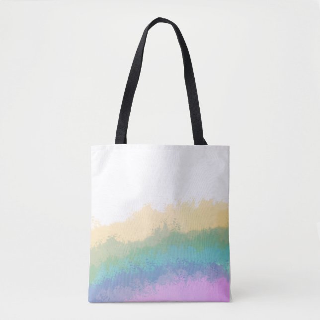 Pinselstrich Regenbogen Wasserfarbe (Vorderseite)