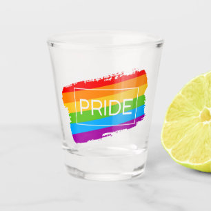 Pinselstrich Schnapsglas