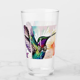 Pinselstrich-Vogel-Kunst Glas