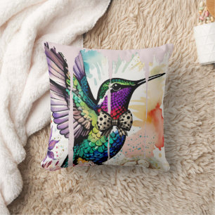Pinselstrich-Vogel-Kunst Kissen