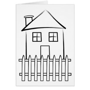 Pinselstrich White Picket Flag House