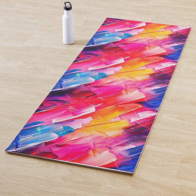 Pinselstriche 2 Muster Yogamatte (Beispiel)