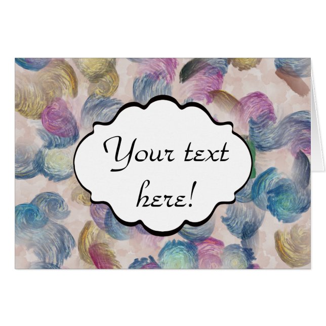 Pinselstriche abstraktes Design (Vorderseite (Horizontal))