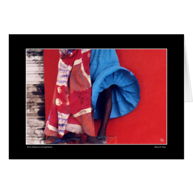 Pinselstriche an der senegalesischen Winde (Vorderseite (Horizontal))