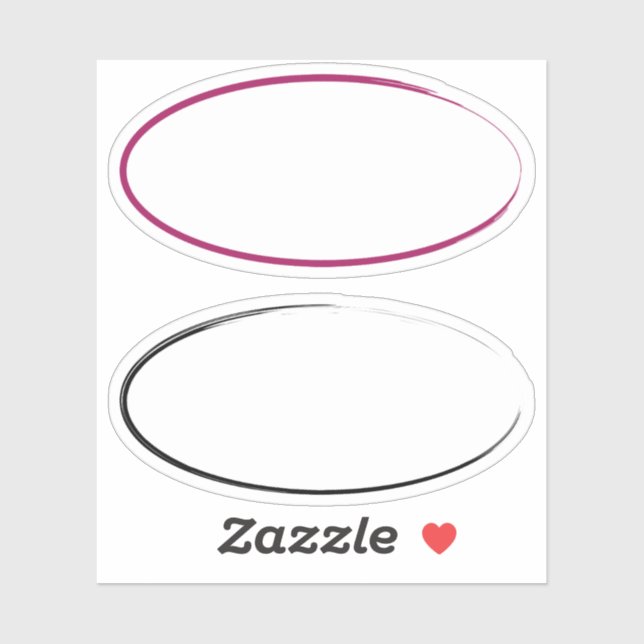 Pinselstriche Aufkleber (Blatt)