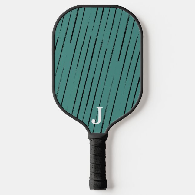 Pinselstriche Custom Inital Pickleball Paddle (Vorderseite)