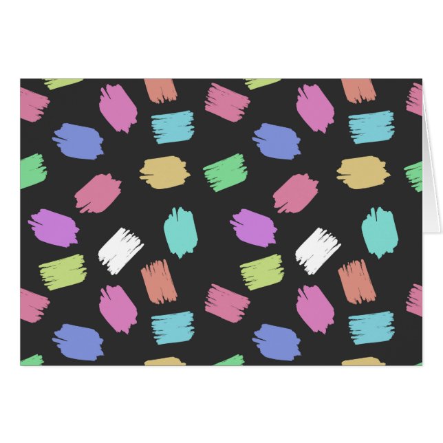 Pinselstriche, farbenfrohe Pinselstriche (Vorderseite (Horizontal))