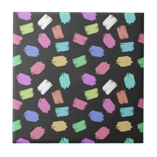 Pinselstriche, farbenfrohe Pinselstriche Fliese