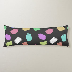 Pinselstriche, farbenfrohe Pinselstriche Seitenschläferkissen