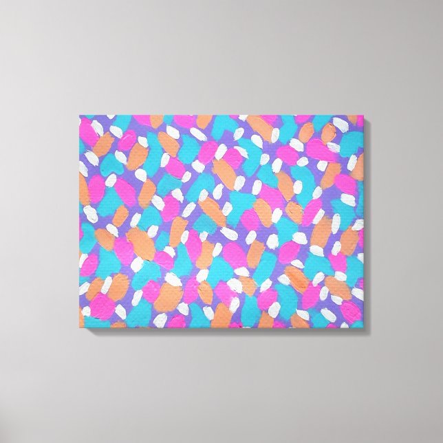 Pinselstriche Frühling Abstrakte Kunst drucken Leinwanddruck (Vorderseite)