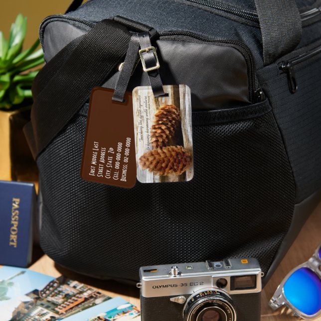 Pinselstriche für digitale Kunst Gepäckanhänger (Vorderseite & Rückseite)