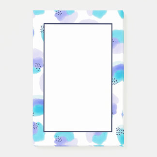 Pinselstriche für Wasserfarben Postit-Hinweise Post-it Klebezettel