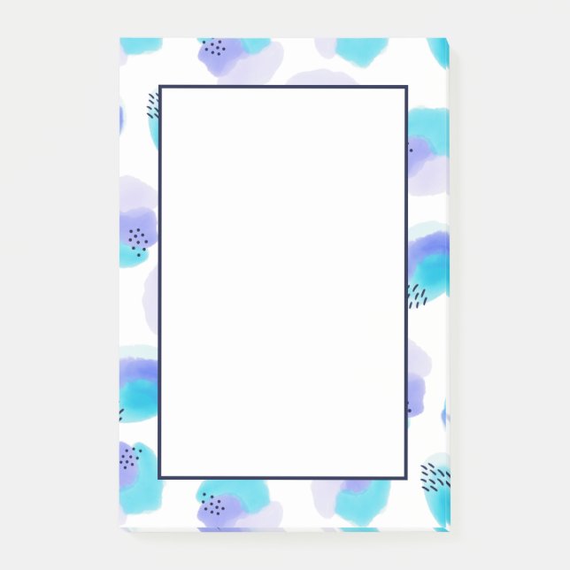 Pinselstriche für Wasserfarben Postit-Hinweise Post-it Klebezettel (Vorderseite)