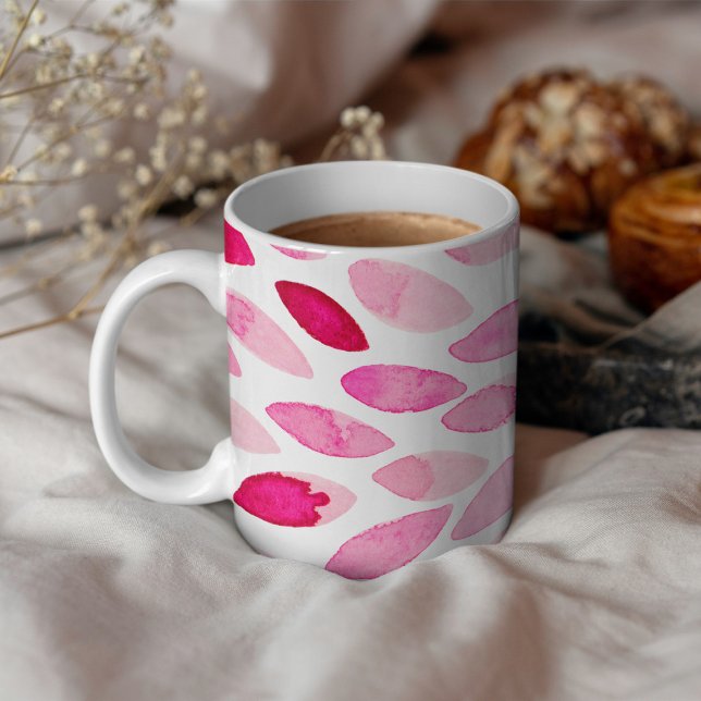 Pinselstriche für Wasserfarben - rosa Palette Tasse (Von Creator hochgeladen)