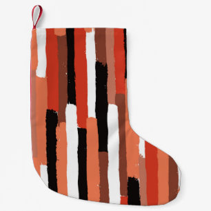 Pinselstriche, geometrisch, nahtlos kleiner weihnachtsstrumpf