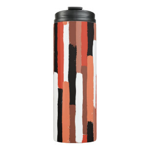 Pinselstriche, geometrisch, nahtlos thermosbecher