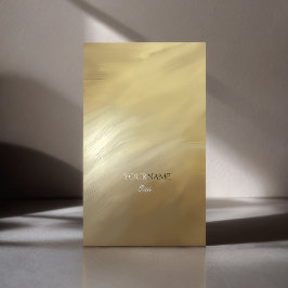 Pinselstriche Gold und Monogramm Visitenkarte