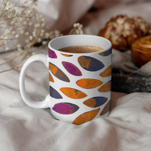 Pinselstriche in Aquarellfarben - Rosteffekt Tasse