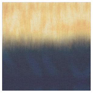 Pinselstriche in Blau und Gelb Pinselstriche Moder Stoff