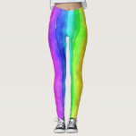 Pinselstriche Leggings<br><div class="desc">Dieses Design zeigt ein kinderartiges Bild eines Regenbogens in verschiedenen hellen Farben. Es wird selbst das nächstgelegene Gesicht lächeln!</div>