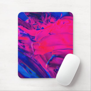 Pinselstriche, lila und rosa gestrichen mousepad