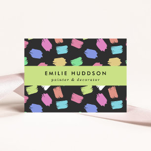 Pinselstriche, Maler, Malerei, Dekorator Visitenkarte