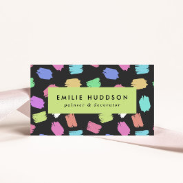 Pinselstriche, Maler, Malerei, Dekorator Visitenkarte