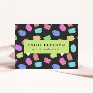 Pinselstriche, Maler, Malerei, Dekorator Visitenkarte