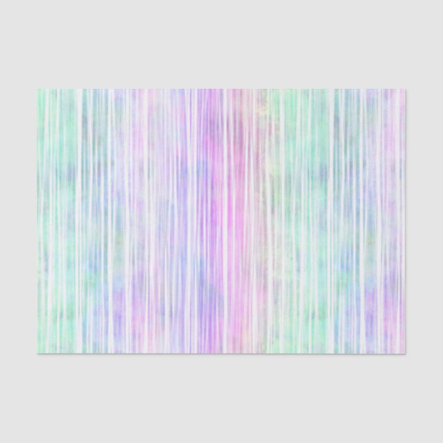 Pinselstriche mit blassem Regenbogen: Seidenpapier (Vorderseite)