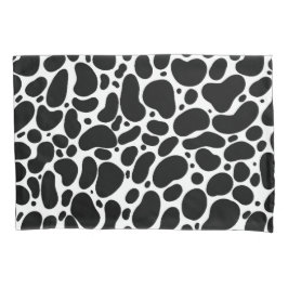 Pinselstriche mit schwarzer und weißer Linie Kissenbezug