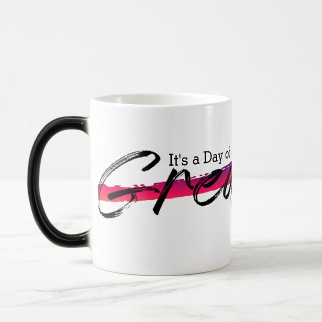Pinselstriche Motivierend Tasse für Zitate (Links)