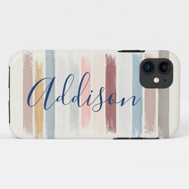 Pinselstriche personalisiert Case-Mate iPhone hülle (Rückseite (Horizontal))