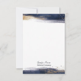 Pinselstriche personalisiert mitteilungskarte