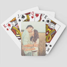 Pinselstriche überlagern Benutzerdefiniertes Foto Spielkarten