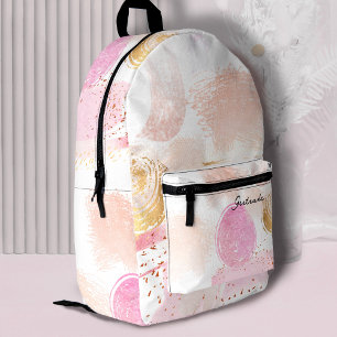 Pinselstriche und Schriftmuster Bedruckter Rucksack