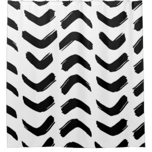 Pinselstriche Vintag nahtlos. Schwarz und Duschvorhang