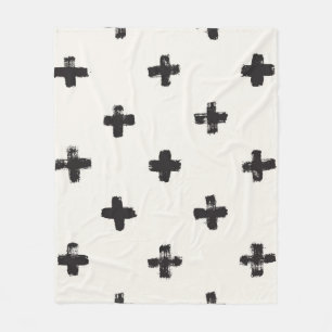 Pinselstriche Vintag Nahtloses Muster Fleecedecke